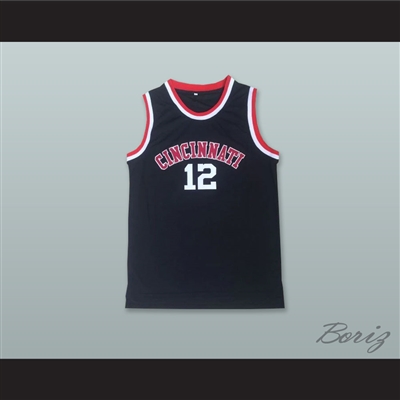 Oscar Robertson 12 Cincinnati Black Basketball Jersey
