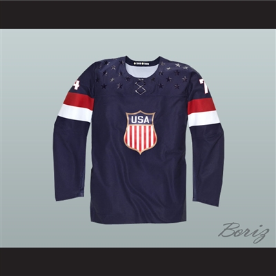 T.J. Oshie 74 USA National Team Hockey Jersey