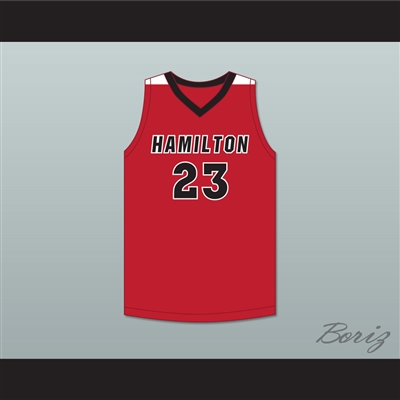 Patrick Baldwin Jr 23 Sussex Hamilton High School Chargers Red Basketball Jersey 2