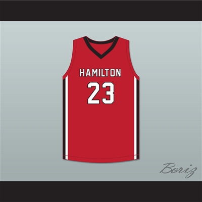 Patrick Baldwin Jr 23 Sussex Hamilton High School Chargers Red Basketball Jersey 3