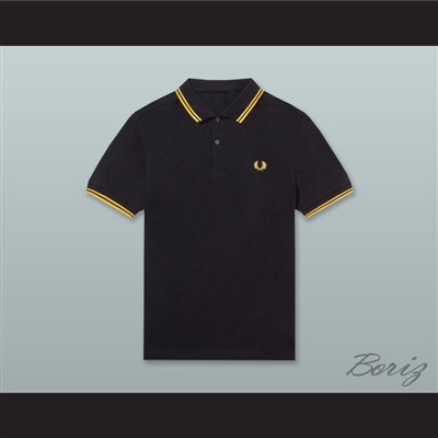 Proud Boys Black and Yellow Gold Polo Shirt
