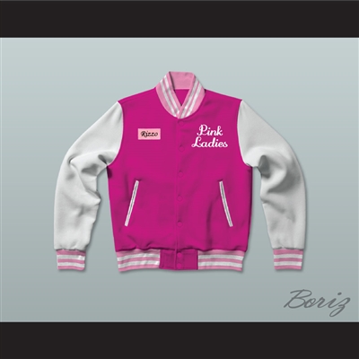 Betty Rizzo Pink Ladies Letterman Jacket-Style Sweatshirt