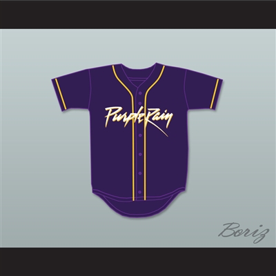 Prince Tribute Purple Rain Baseball Jersey