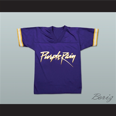 Prince Tribute Purple Rain Football Jersey