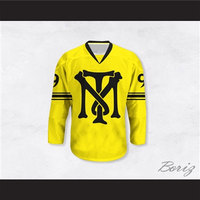 Al Pacino 9 Scarface TM Tony Montana Illustration Yellow Hockey Jersey