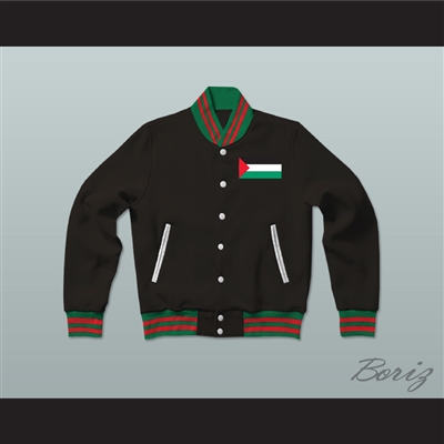 Palestine Varsity Letterman Jacket-Style Sweatshirt