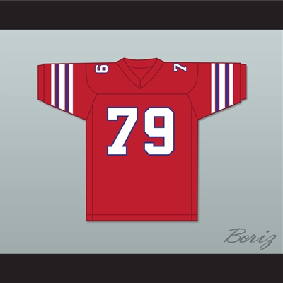 Fred Palowski 79 Adams College Atoms Red Football Jersey Revenge of the Nerds