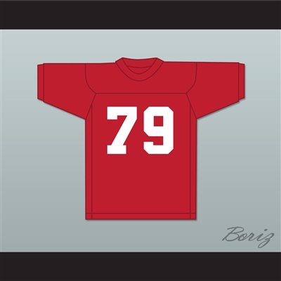 Fred 'Ogre' Palowski 79 Adams College Atoms Red Practice Football Jersey Revenge of the Nerds 1