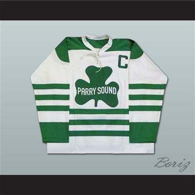 Bobby Orr Parry Sound Shamrocks Hockey Jersey Stitch Sewn NEW