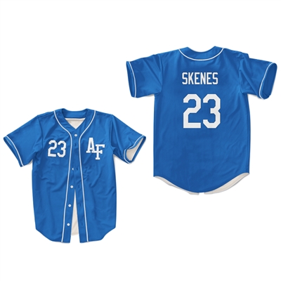 Paul Skenes Baseball Jersey Sewn  High School Air force Pittsburgh Pirates