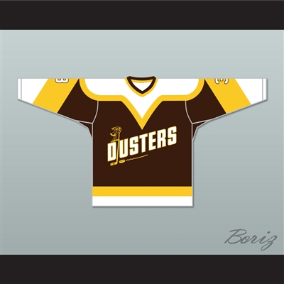 Paul Stewart 3 Binghamton Broome Dusters Brown Hockey Jersey