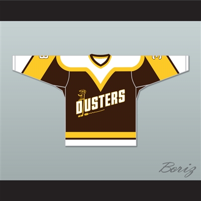 Paul Stewart 3 Binghamton Broome Dusters Brown Hockey Jersey 2