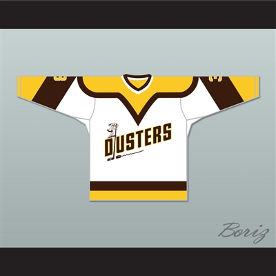 Paul Stewart 3 Binghamton Broome Dusters White Hockey Jersey