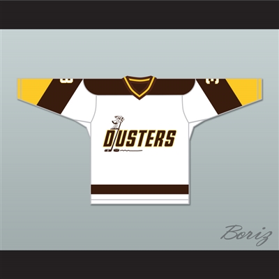 Paul Stewart 3 Binghamton Broome Dusters White Hockey Jersey 2
