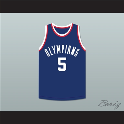 Paul Walther 5 Indianapolis Olympians Blue Basketball Jersey