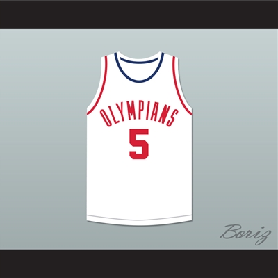 Paul Walther 5 Indianapolis Olympians White Basketball Jersey