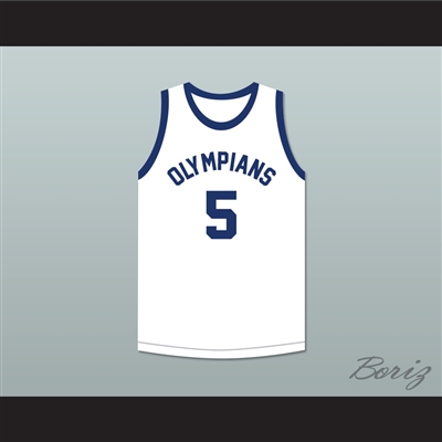 Paul Walther 5 Indianapolis Olympians Retro White Basketball Jersey