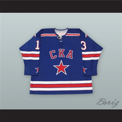 Pavel Datsyuk 13 SKA Saint Petersburg Blue Hockey Jersey