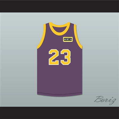 Martin Payne 23 Purple Basketball Jersey with Martin Patch