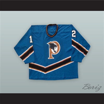 Penticton Panthers 12 Blue Hockey Jersey