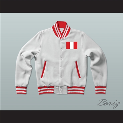 Peru Varsity Letterman Jacket-Style Sweatshirt