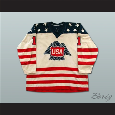 Pete Lopresti Team Usa Canada Cup Hockey Jersey