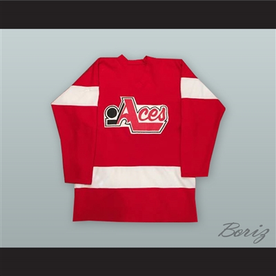 Peter Jack 10 Hampton Aces Red Hockey Jersey