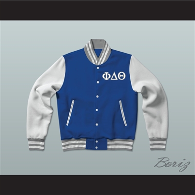 Phi Delta Theta Fraternity Varsity Letterman Jacket-Style Sweatshirt
