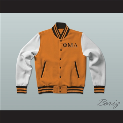 Phi Mu Delta Fraternity Varsity Letterman Jacket-Style Sweatshirt