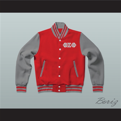 Phi Sigma Phi Fraternity Varsity Letterman Jacket-Style Sweatshirt