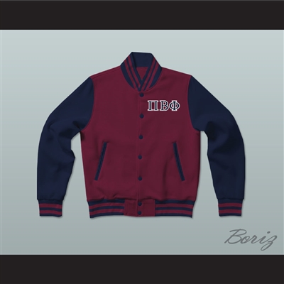 Pi Beta Phi Sorority Varsity Letterman Jacket-Style Sweatshirt