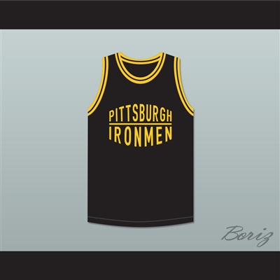 Pittsburgh Ironmen 46 Black Basketball Jersey