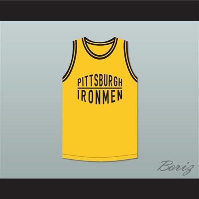 Pittsburgh Ironmen 46 Yellow Basketball Jersey
