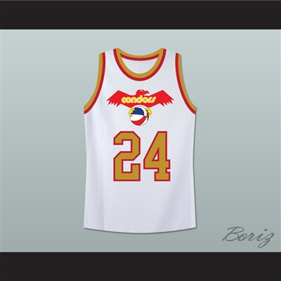 Pittsburgh Mike Lewis 24 Old School Basketball Jersey