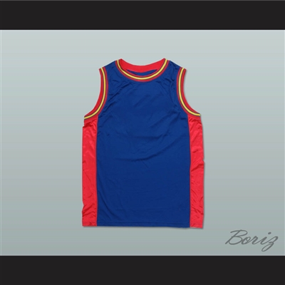 Plain Basketball Jersey Blue-Red-Yellow