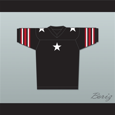 White Stars Red Stripes Black Football Jersey