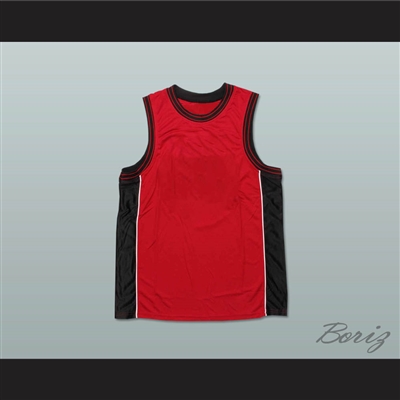 Plain Basketball Jersey Red-Black-White