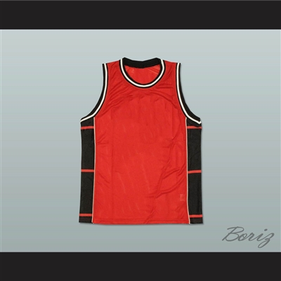 Plain Basketball Jersey Red-Black-White