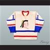 Player 11 Muskegon Mohawks White Tie Down Hockey Jersey