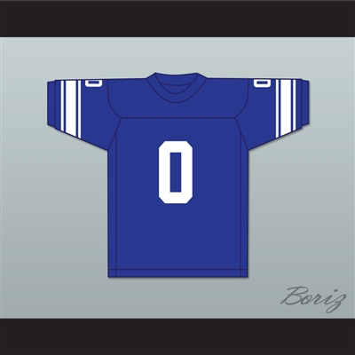 George Plimpton 0 Detroit Blue Football Jersey Paper Lion 4