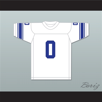 George Plimpton 0 Detroit White Football Jersey Paper Lion 4