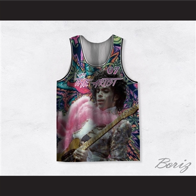 Prince 07 I Am The Artist Psychedelic Basketball Jersey