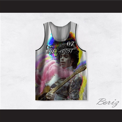 Prince 07 I Am The Artist Trippy Basketball Jersey
