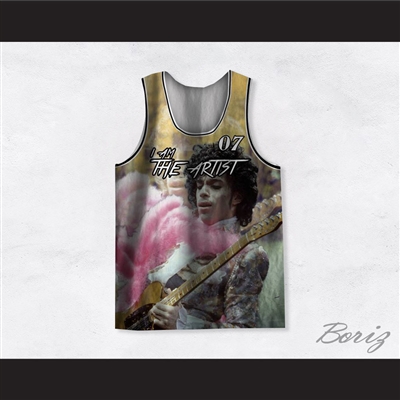 Prince 07 I Am The Artist Guitar Basketball Jersey