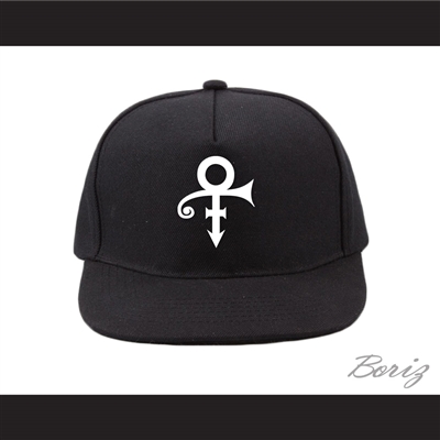 Prince Symbol Black/White Baseball Hat