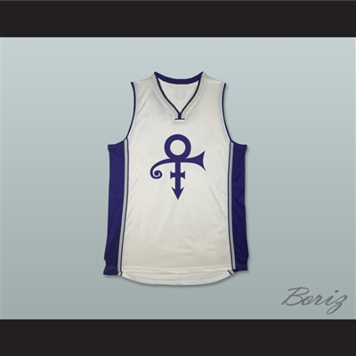 Prince Tribute White Basketball Jersey