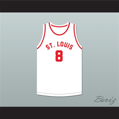 Don Putman 8 St. Louis Bombers White Basketball Jersey