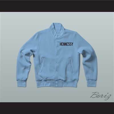 Havoc 95 Hennessy Queens Bridge Blue Varsity Letterman Jacket-Style Sweatshirt