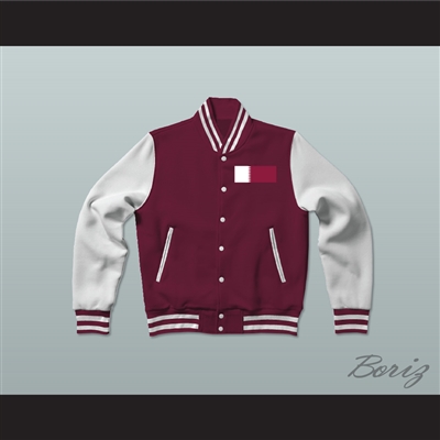 Qatar Varsity Letterman Jacket-Style Sweatshirt