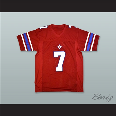 Quavo 7 Berkmar High School Patriots Red Football Jersey